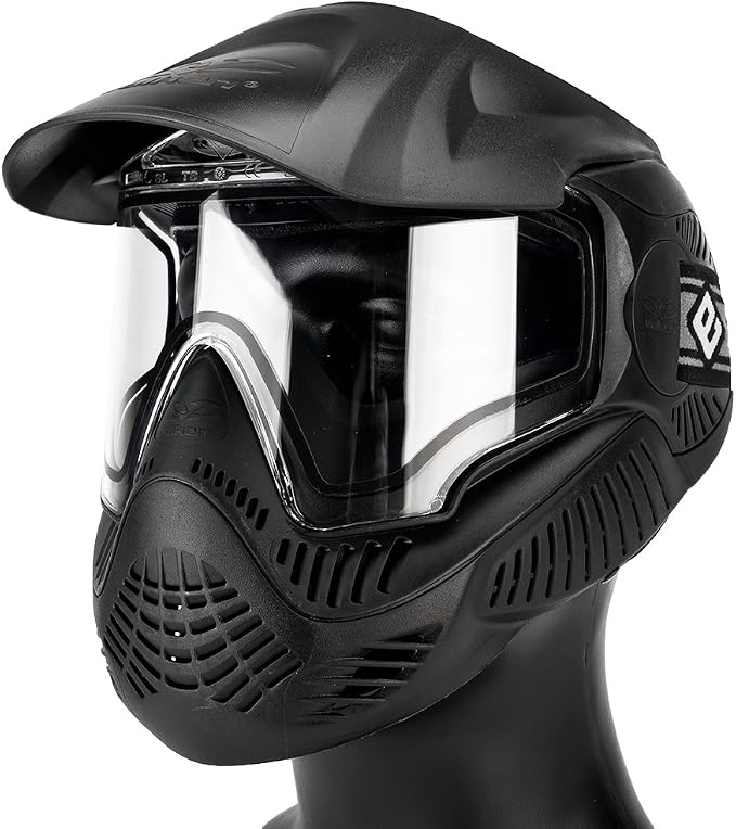 Evike Airsoft - ANSI Rated Annex MI-3 Airsoft Paintball Full Face Pro Mask with Thermal Lens by Valken