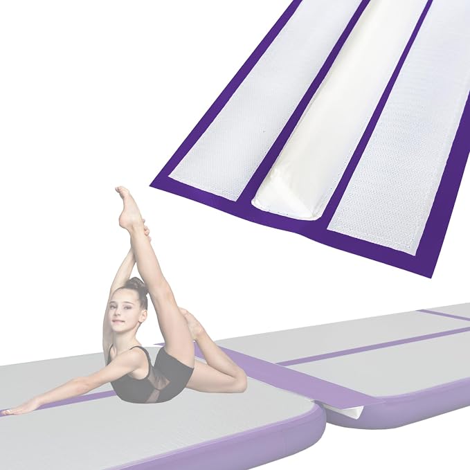 GLANT 3ft/6ft Air Mat Tumble Track Connector Tape for Inflatable Tumbling Gymnastic/Yoga/Camping White（NEW） (40)