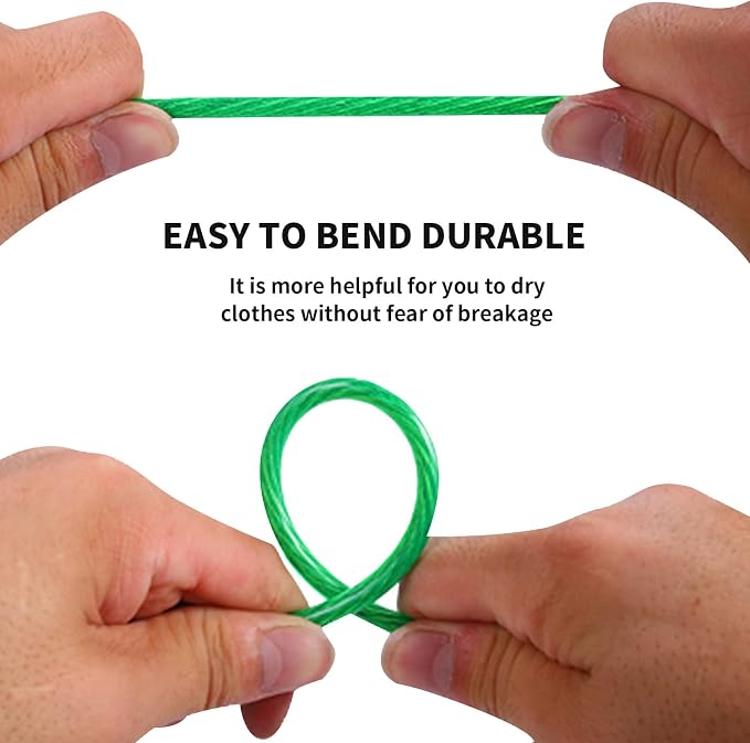Extra Strong 100ft Washing Line - Outdoor Washing Line, Waterproof and Rustproof, Extremely High Load Capacity, Suitable for Gardens and Balconies (4mm Diameter)
