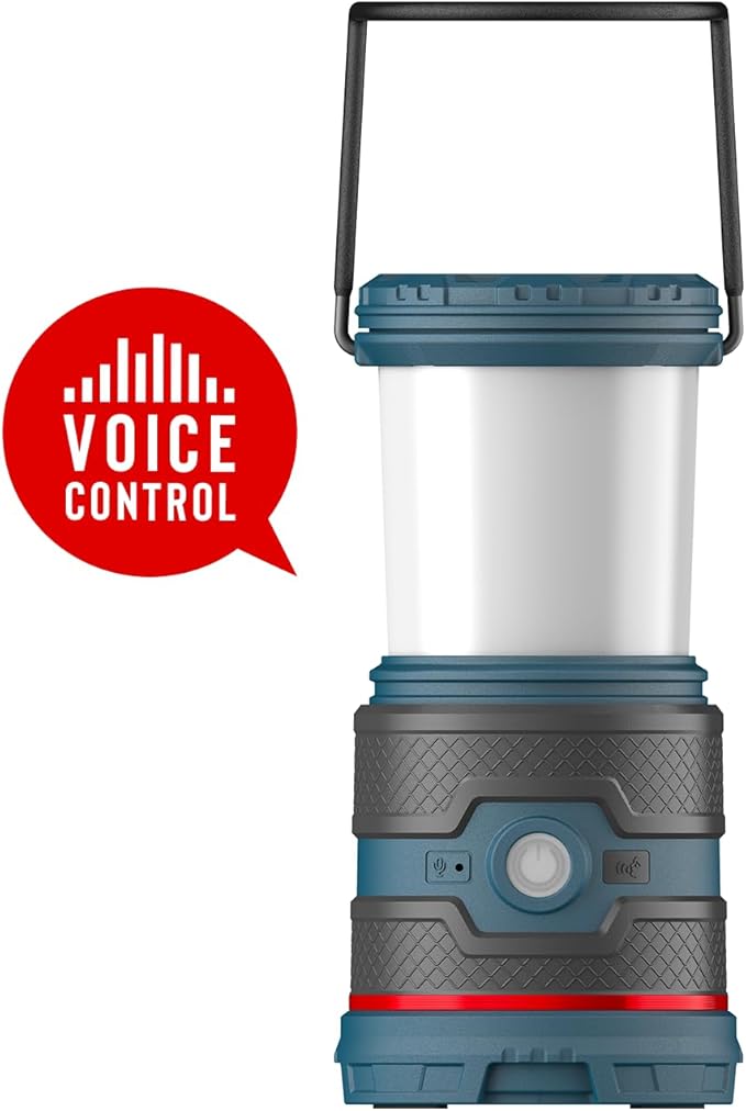 COAST EAL35R 1000 Lumen Voice-Controlled LED Emergency & Camping Area Lantern with Warm, Cool White, Day, Red & Red Flashing Mode, Power Bank Functionality - Desert