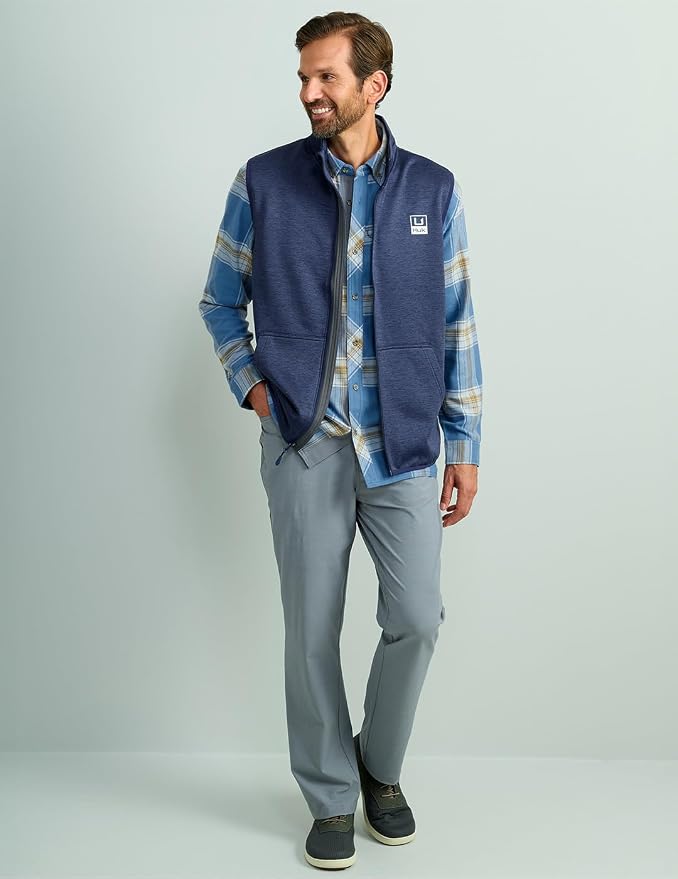 HUK Men's Coldfront+ Vest, Insulated, Water-resistant Outdoor Layer for Cold Weather Activities