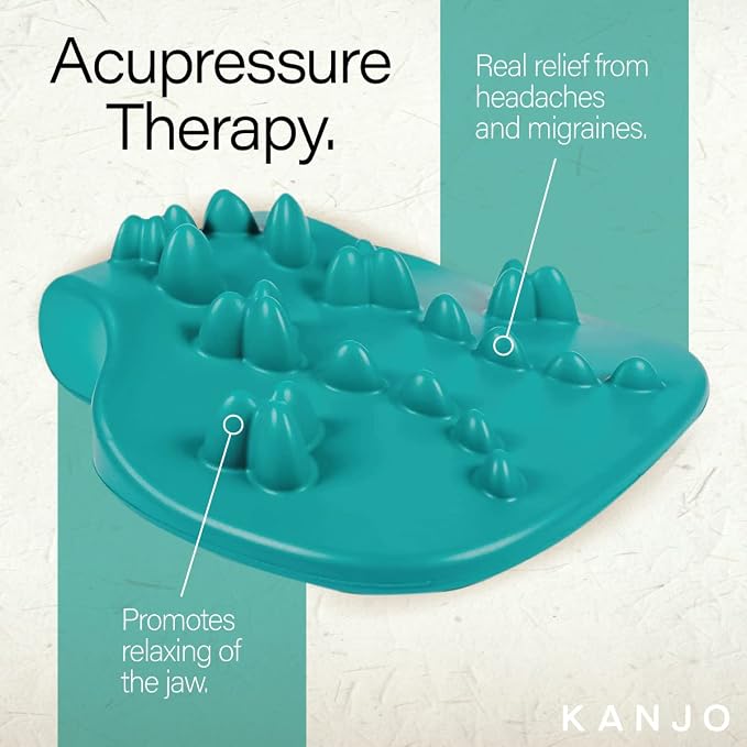 Kanjo Acupressure Upper Back Pain Relief Cushion for Back Support, Cervical Traction, and Neck Pain Relief