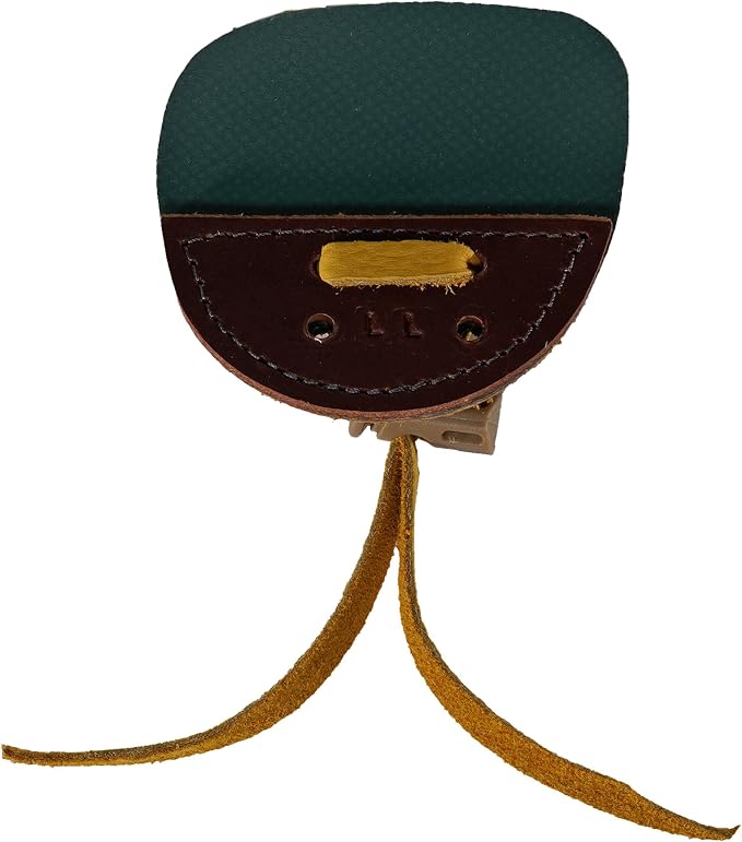 Hornet 3-Under Duratab – Handmade USA Leather Finger Tab for Traditional Archery (Bison & Elk) - Available in Medium or Large Sizes – Right or Left Hand Options