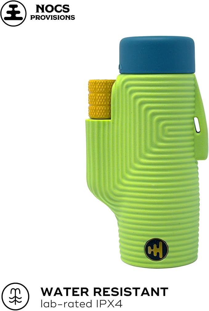 Nocs Provisions Zoom Tube 8x32 Monocular, 8X Magnification Telescope, Bak4 Prism, Wide Field of View for Bird Watching, Backpacking & Wildlife Viewing - Chartreuse Green