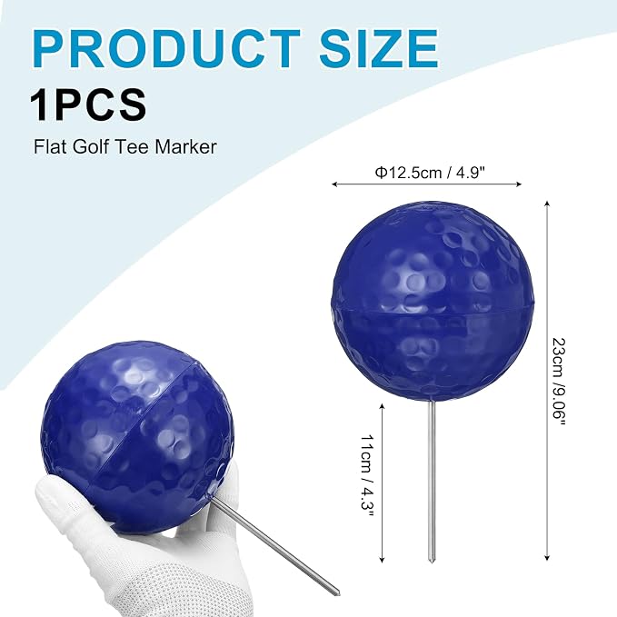 Golf Tee Markers, Plastic Position Ball Markers, Golf Ball Marker-Fitting for (Driving Range Boundary Markings/Area Markings)
