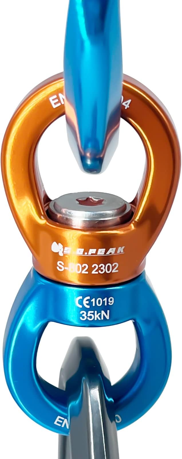 35kN Swing Swivel, CE Certified 360°Rotational Device, Silent Hanging Accessory for Tree Swing, Aerial Dance