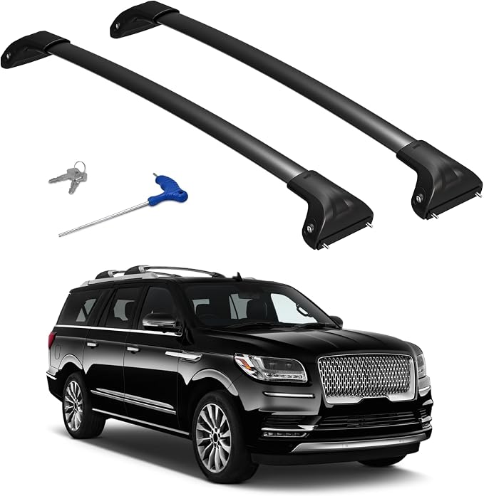 300lbs Roof Rack Cross Bars Compatible with Ford Expedition/Max 2018-2026 & Lincoln Navigator 2018-2024, Aluminum Roof Rails Crossbars Cargo Carrier Luggage (not for 2025 2026 Navigator)