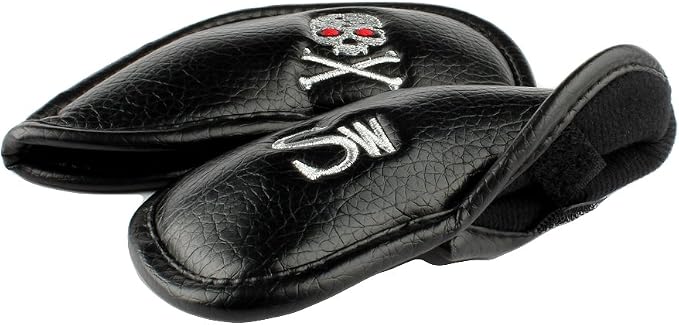 HISTAR Golf Club Head Covers Skull Design Golf Iron Head Covers Set Headcover Fit All Brands Titleist, Callaway, Ping, Taylormade, Cobra, Nike, Etc.