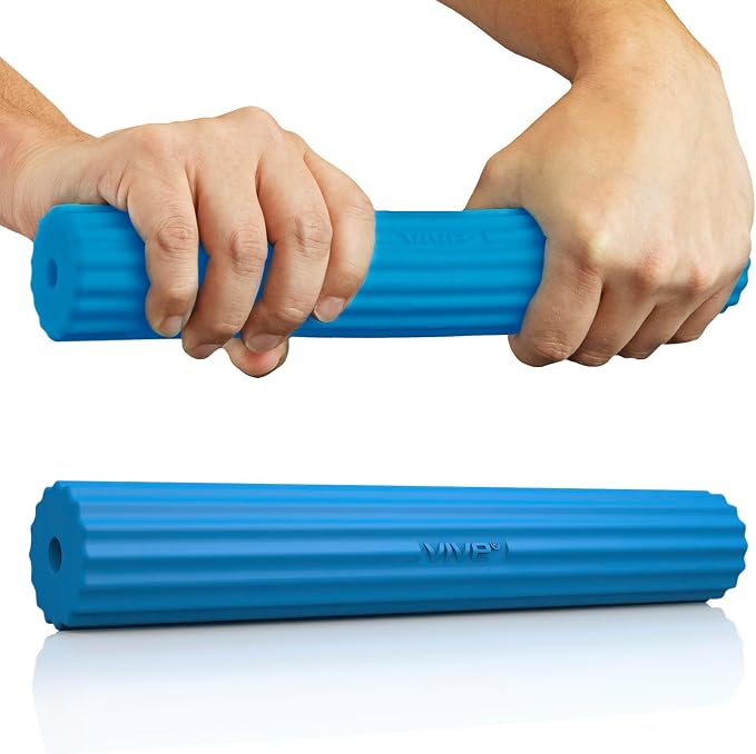 Vive Flex Therapy Bar for Tennis Elbow Relief (Medium) - Physical Therapy Aid, Improve Tendonitis & Grip Strength - Resistance for Golfers, Hand, Epicondylitis, Equipment- Strengthens Wrist & Forearm