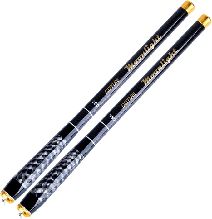 Goture Telescopic Tenkara Fishing RodPortable Hand Fishing Poles 12-24Ft | Reinforced ultralight blank resists cracking on hard runs; ideal all-round length for stream, pond & lake bank fishing