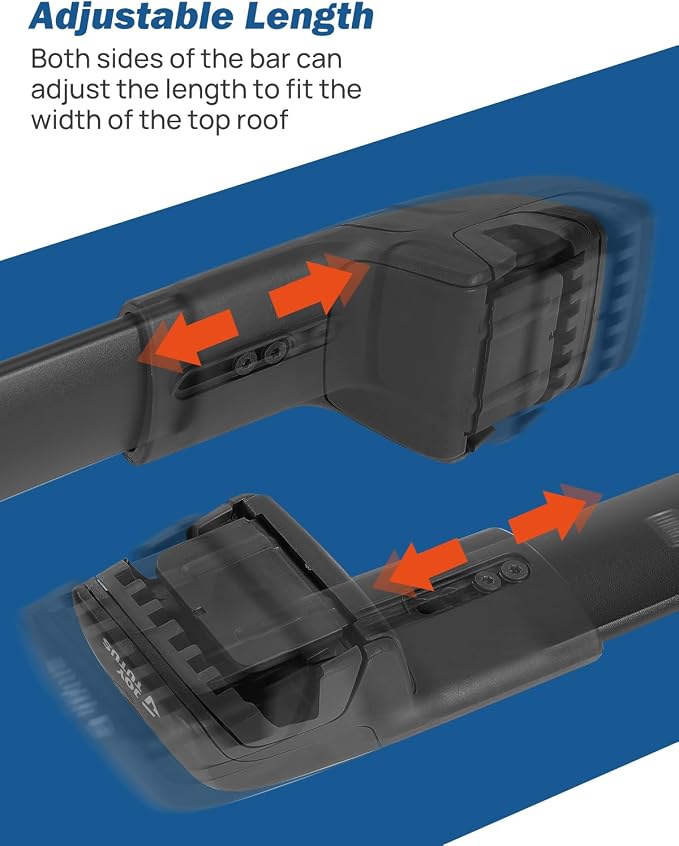 JOYTUTUS Anti-Theft Car Roof Rack Compatible with Chevy Equinox & GMC Terrain 2018-2024 with Side Rails, Aluminum Cross Bar for Rooftop Basket Cargo Carrier Luggage Bicycle Kayak Snowboard Canoe