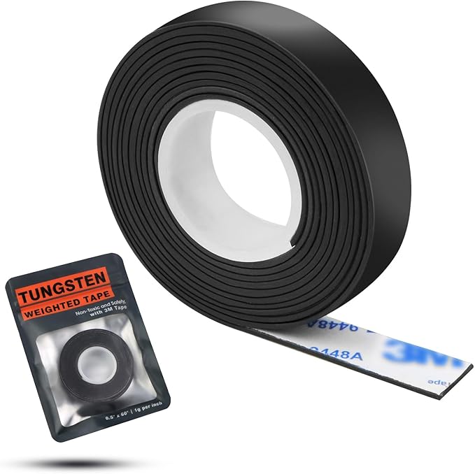 THE GOLFER STORE Weighted Tungsten Tape for Pickleball Paddles -Enhance Pickleball Paddles Performance, Customizable Non-Toxic Tungsten Strap, Suitable for A Many Kinds of Racquets