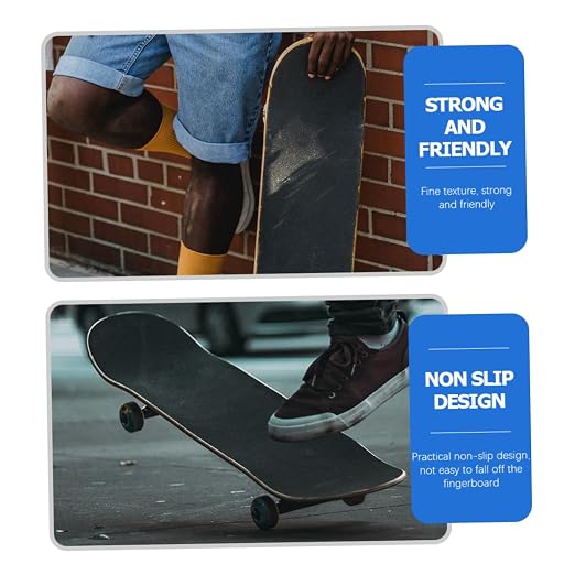 FAVOMOTO 5pcs Hanzhy Skateboard Grip Tape Sheets Slip Sandpaper Tape for Skateboard Longboard