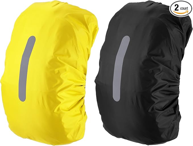 PATIKIL Waterproof Backpack Rain Cover, Non-Slip Backpack Cover with Vertical Reflective Strap Stay Dry