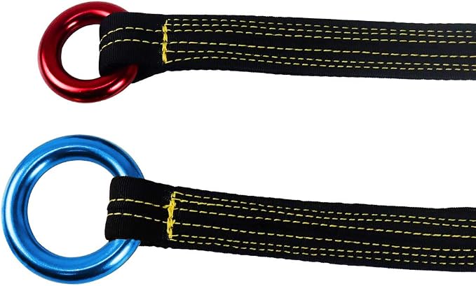 NewDoar Tree Arborist Friction Saver 22KN Climbing Cambium Saver Loop Belt Sling Retrievable Anchor 35.4 inch/43 inch
