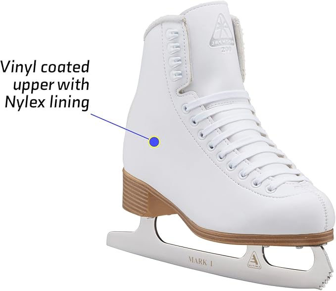 Jackson Classic 200 Womens/Girls Figure Ice Skates | Comfortable Figure Skates for Ice Skating & Recreational Figure Skating, Ice Skates for Kids/Toddler Ice Skates-Medium Width