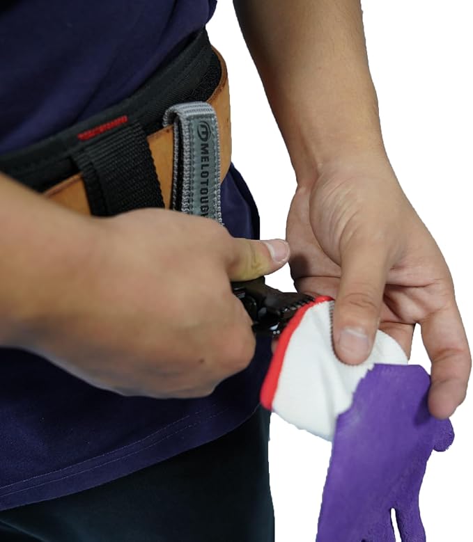 MELOTOUGH Work Glove Holder Glove Strap Quick Leash With Alligator Clip…