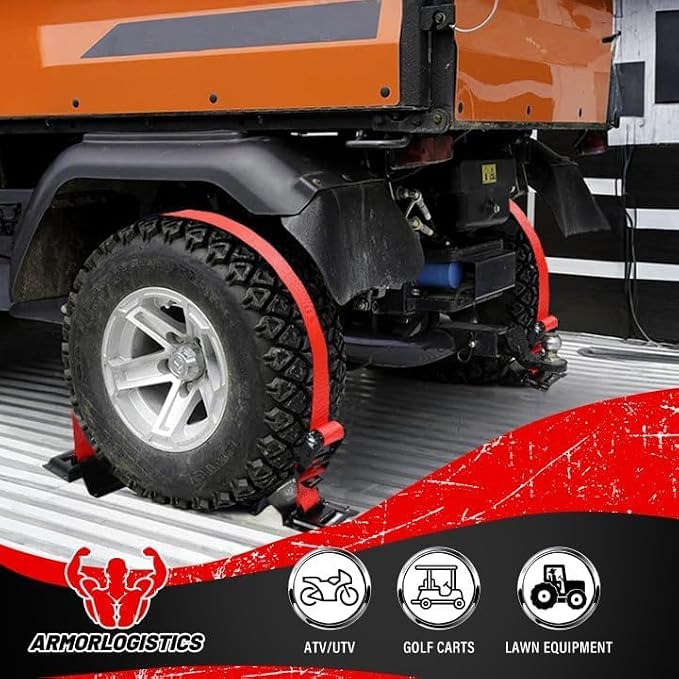 2 Pack E-Track Ratchet Straps, 2" x 8' Heavy Duty Cargo Tie-Downs, 4400LBS Break Strength, Standard E Track Fitting Tie Down, Ultimate Heavy Duty E Track Cargo Strap System for Trailer, Truck