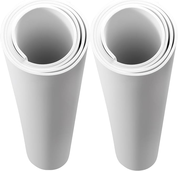 AMZQNART 2Pcs EVA Foam 6mm, Cosplay Foam 39x59 inch White, High Density 90 kg/m³, for Craft Projects Cosplay Costumes, Fake Weapons, Decorations, Christmas, Easter, Thanksgiving, etc.