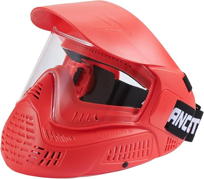 Lancer Tactical High Strength Polyethylene Full Face Airsoft Paintball Mask with Visor