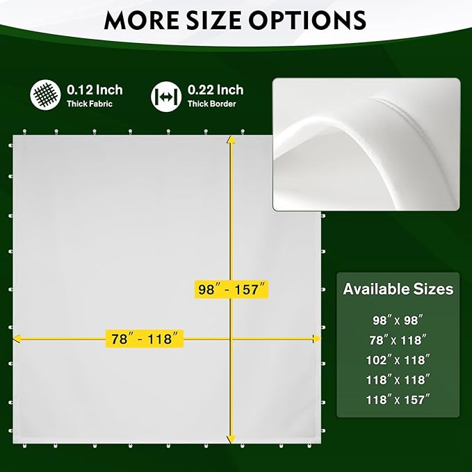 Golf Impact Screen with Upgraded Grommet Slings, 3D Air Mash Golf Simulator Impact Screen for Training, Golf Simulators Hitting Mat for Home, Indoor, Outdoor
