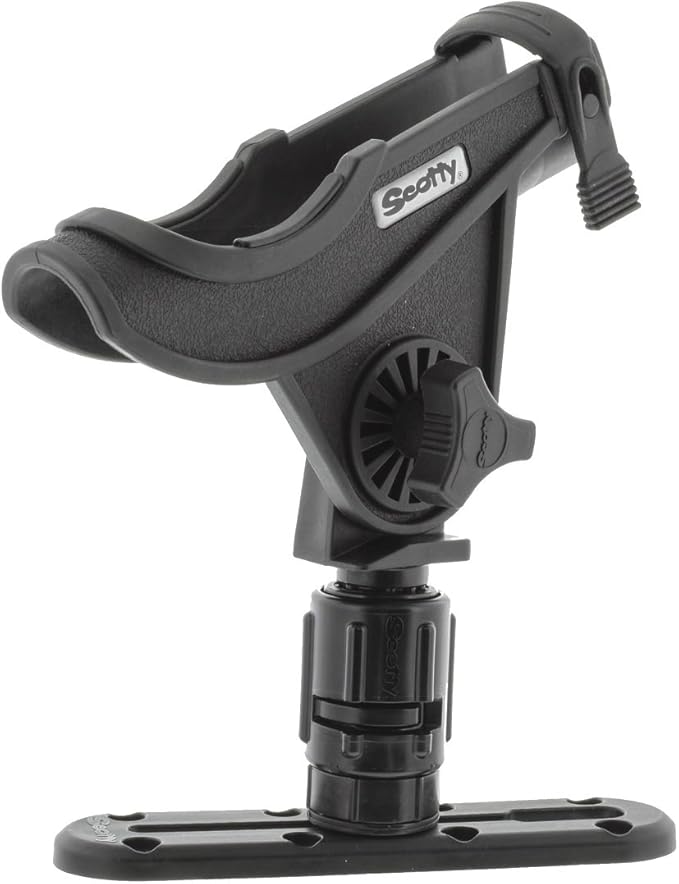 Scotty 0282-BK Baitcaster Rod Holder with Gearhead & Track
