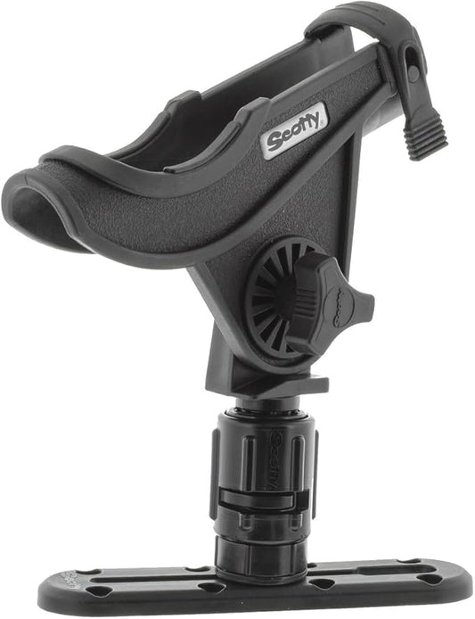 Scotty 0282-BK Baitcaster Rod Holder with Gearhead & Track