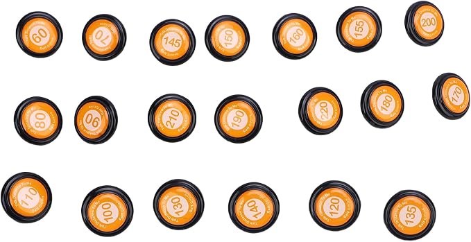 RiToEasysports Golf Club Distance Markers 20 Pack Golf Ball Markers with Instant Distance Guidance Easy Attachment Universal Fit for Training Course Management