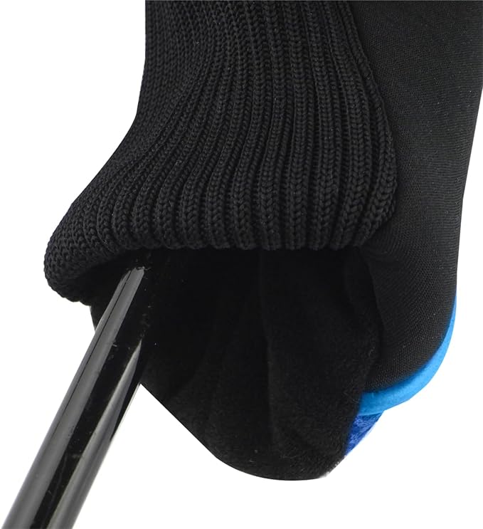 Andux 3pcs/Set Golf 460cc Driver Fairway Wood Club Head Covers | with interchangeable NO. Tags | Mesh Breathable material | Short Neck | Coloured Piping | Pull-On Closure