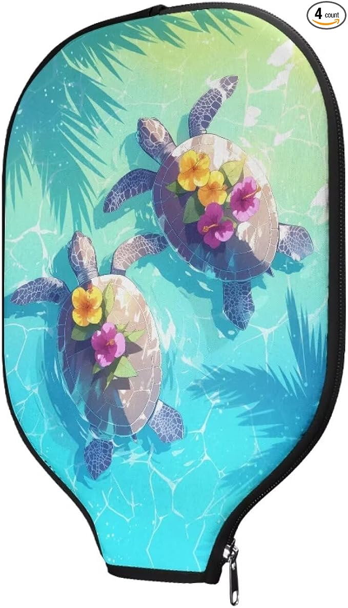 Blue Camo Corgi Pattern Print Pickleball Paddle Covers Only Paddles Holder Sleeve Fits Most Rackets