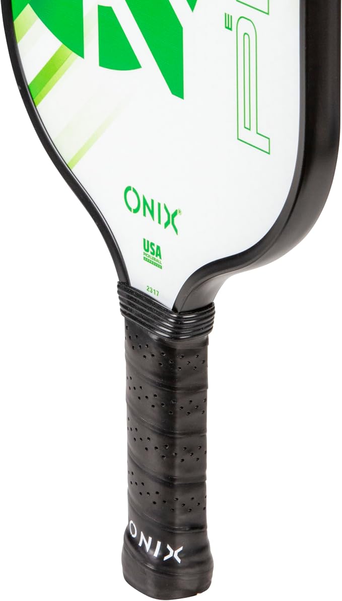 Onix Evoke Pro Composite Face Incredible Touch Maximum Control and Spin Pickleball Paddle – Polypropylene Honeycomb Core with Protective Edge Guard Widebody Shape