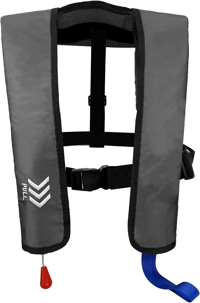 Automatic Inflatable Life Jackets for Adults Life Vests PFD Low Profile Load Capacity Up to 330lbs