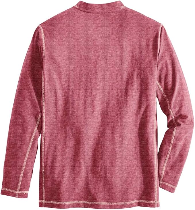 Venado Henley Long Sleeve Shirts for Men - Mens Henley with Flex Material