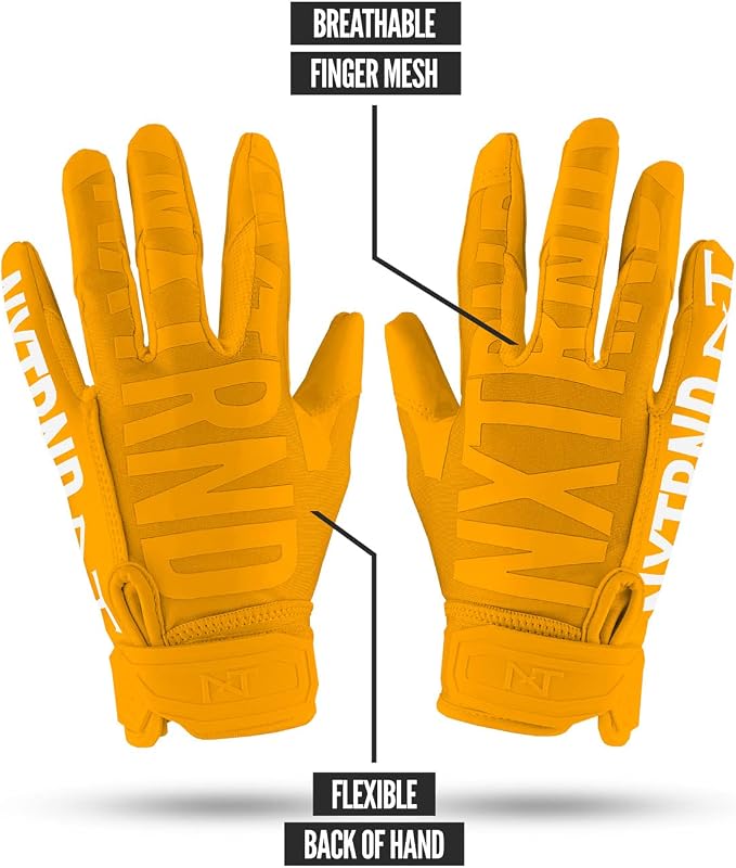 Nxtrnd G1 Pro Men's Football Gloves, Adult Sticky Receiver Gloves
