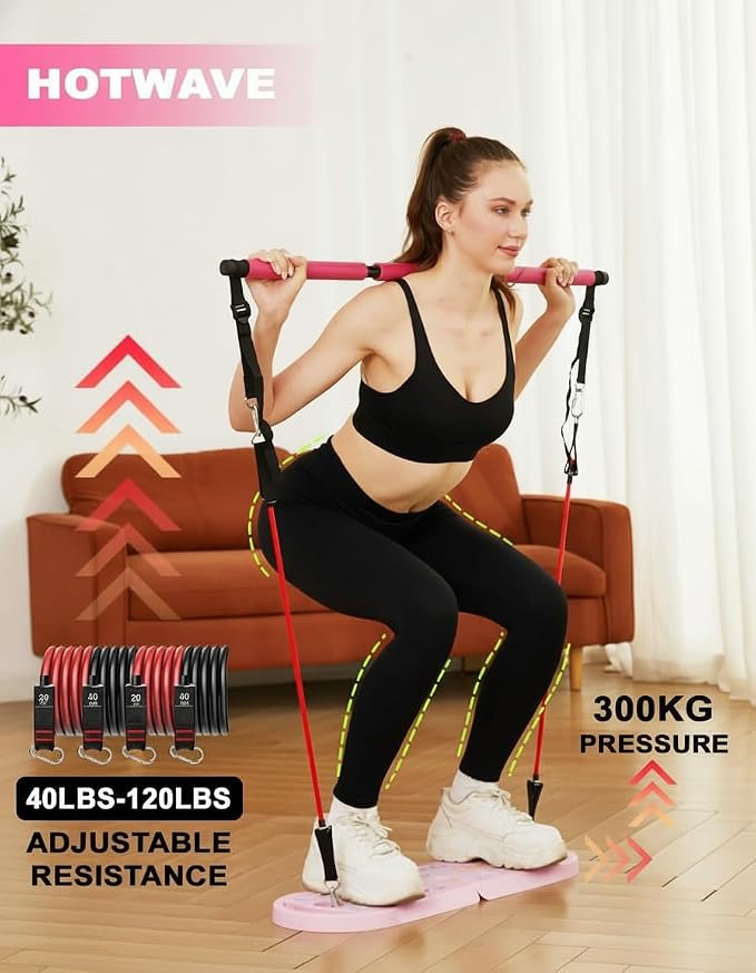 HOTWAVE Push Up Board Fitness, Portable Foldable 20 in 1 Push Up Bar at Home Gym, Pushup Handles for Floor. Professional Strength Training Equipment For Man and Women