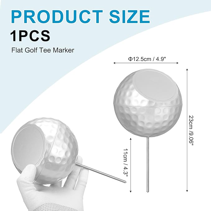 Golf Tee Markers, Plastic Position Ball Markers, Golf Ball Marker-Fitting for (Driving Range Boundary Markings/Area Markings)