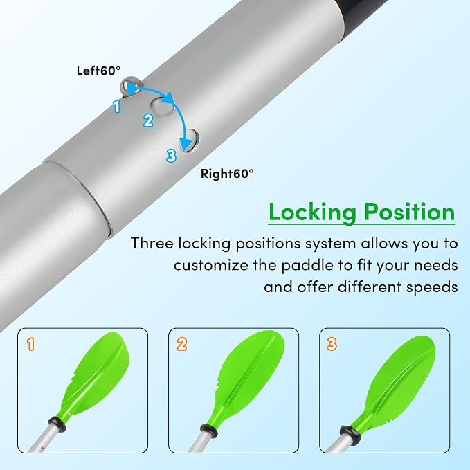 Kayak Paddles Adjustable 88in 4 Piece Kayak Oars Boat Paddles for Adults with Paddle Leash, Canoe Paddles for Kayaking Rafting Jet Ski Canoe Outdoor Kayak Water Sports and Safety Boat Accessories