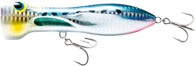 Nomad Design Chug Norris 6” (150mm) Topwater Floating Popper Fishing Lure with BKK Hooks & Durable Diamond Armour, for Bluefin & Yellowfin Tuna, Cubera Snapper, & Roosterfish