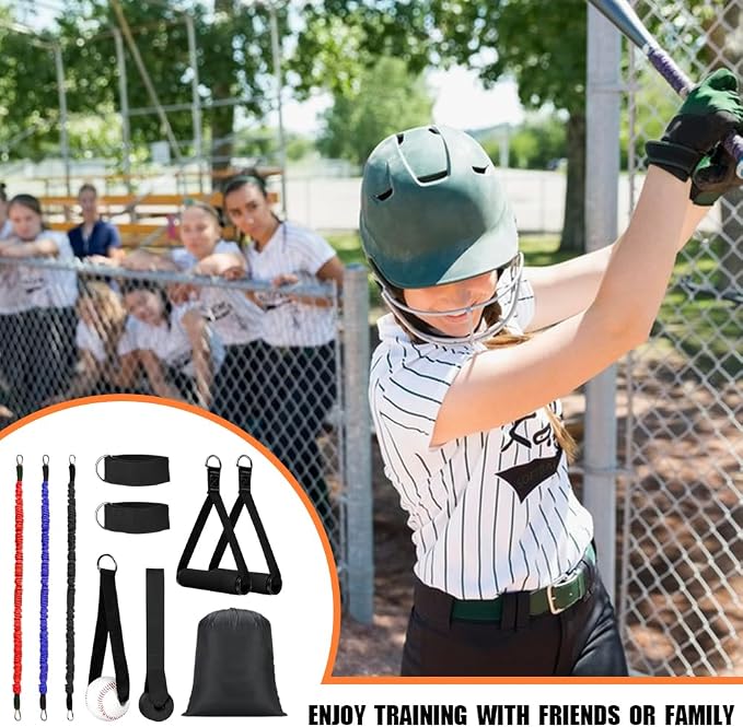 Davllin Baseball Resistance Trainer,Training Aid for Baseball Softball Pitchers,Interchangeable Grips to Build Arm Strength,Arm Bands for Baseball Players,Baseball Throwing Trainer,Great to Warm-Up