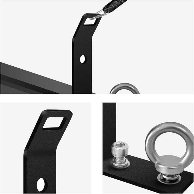 Load Stops Replacement T-Slot Truck Cross Bar,304 Stainless Steel Covered with Black Coating Roof Rack Cross Bar Accessories for Ladder Firewood Skis Snowboard Kayak Skateboard Surfboard 4Pack