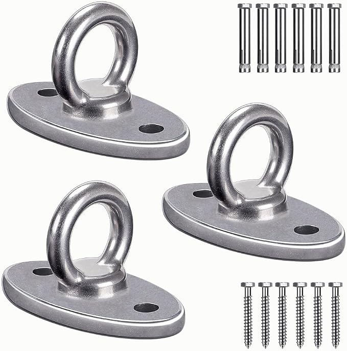 BeneLabel Wall Ceiling Mount Bracket for Suspension Strap Trainer, 2800lb Capacity, Body Weight Strength Training Systems, Aerial Yoga Swing, Resistance Band,Hammock,Battle Rope, Boxing Equipment