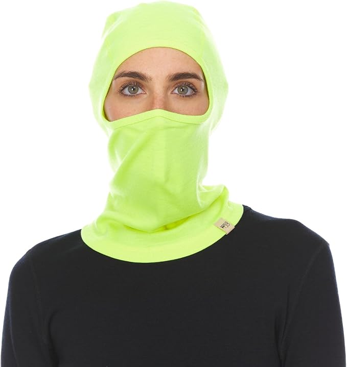 100% Merino Wool Balaclava - Winter Ski Mask - Face Mask - Cold Weather Gear