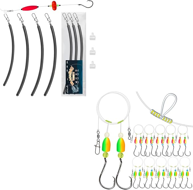 Dovesun 3PCS Dragging Weights for Catfishing 3OZ + Pompano Rigs for Surf Fishing
