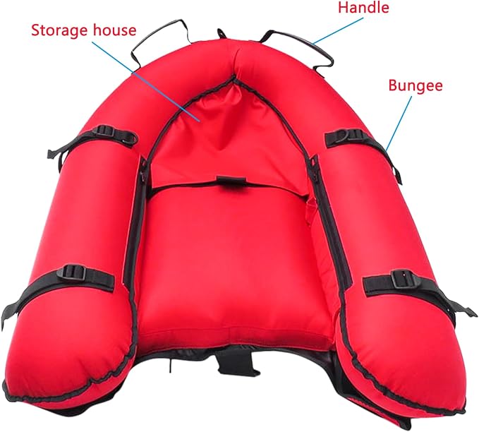 Luwint Hi-Vi Inflatable Dive Float Buoy and 5ft Surface Marker Buoy