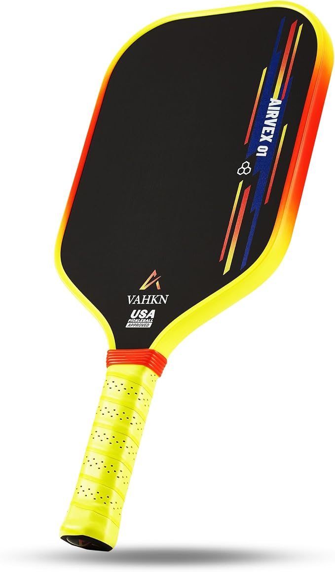 Pickleball Paddles |16MM Carbon Fiber Pickleball Paddle | High-Spin Textured Surface & Vibrant Gradient Edge | USAPA Approved Racket for Ultimate Power,Control & Precision