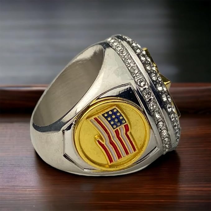 Legacy Rings 1 or 12 Pack Baseball Softball Championship Trophy Ring Champion Award for Men Male Player Two-Tone Silver and Gold Color