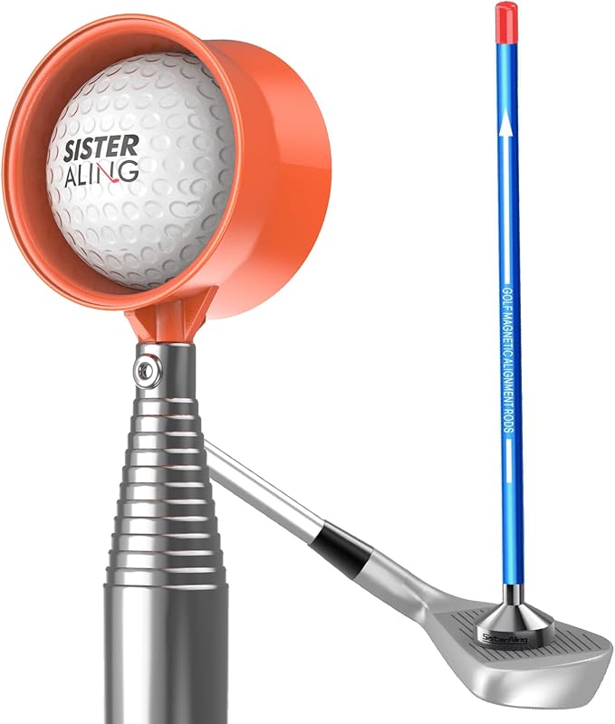 Water Telescopic Golf Ball Retriever and Golf Magnetic Alignment Rods
