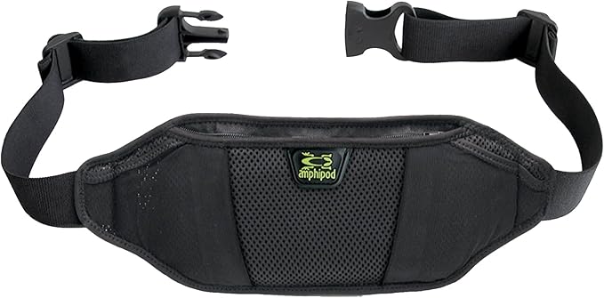 Amphipod AirFlow Endurance Waistpack, Bounce Free Runners Storage Fanny Pack Waist Bag for Running, Jogging, Men & Women