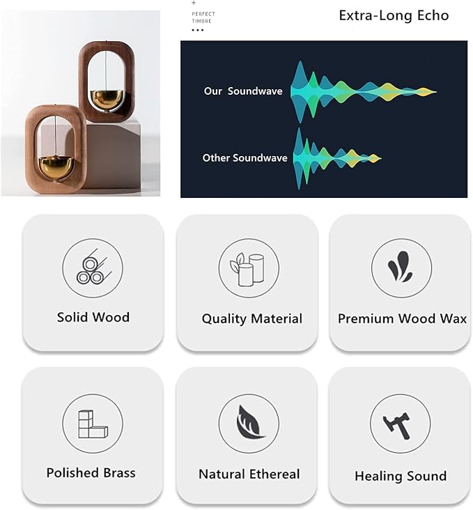 Shopkeepers Bell for Door Opening - Magnetic Attached Doorbell Chime for Business - Unique Office Ornaments and Hanging Decoration for Entrance, Fridge Sticker and Barn Door - Creative Present