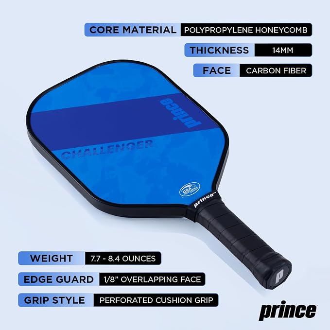 Prince - Pickleball Set for 6 Players with Paddles, Precision Engineered Pickleball Balls with 40 Holes Pattern, Ideal for Sports Enthusiasts